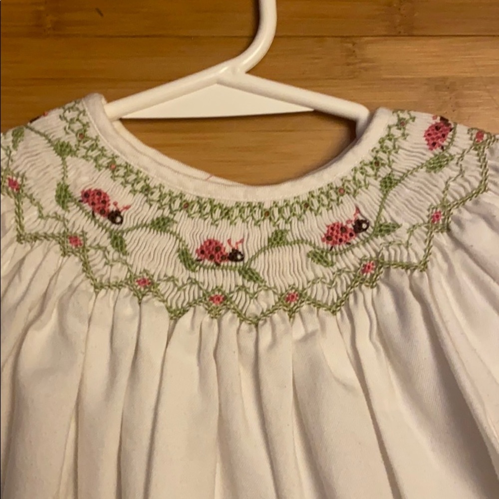 Ladybug Smocked Top
